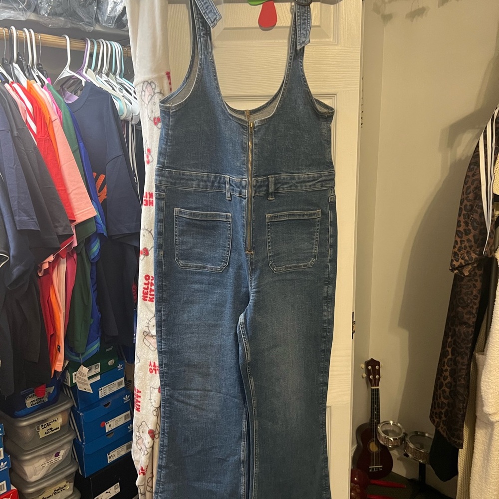 American Eagle Outfitters Blue Women's Denim Overalls